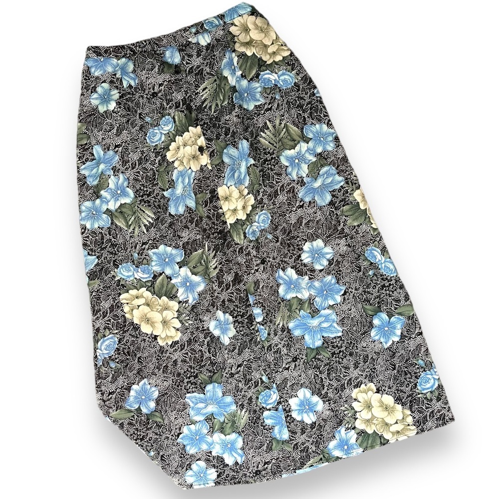 Vintage Floral Paisley Maxi Skirt